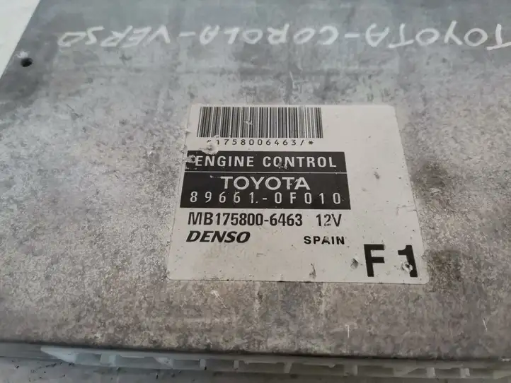 Toyota Corolla Verso AR10 (2004 - 2009) 896610F010 Блок управления двигателем (ЭБУ) — фото 3