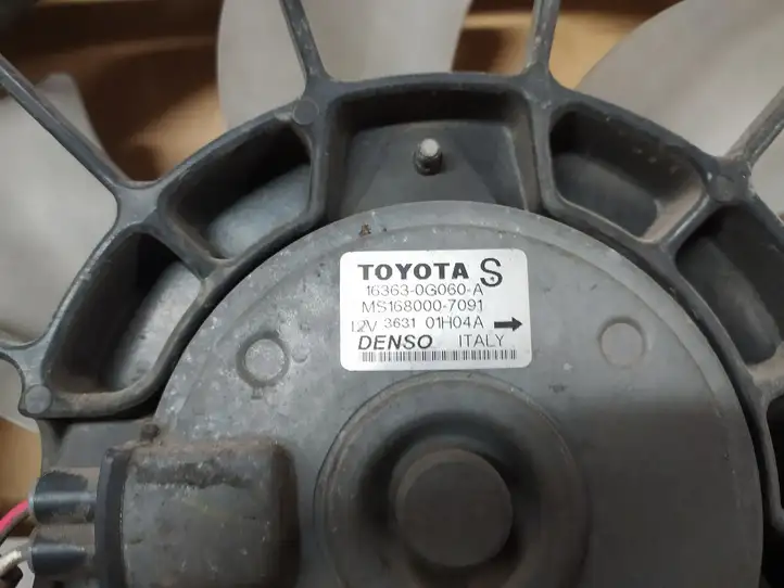 Toyota Avensis T250 (2003 - 2006) 163630G060A Электровентилятор радиатора — фото 4