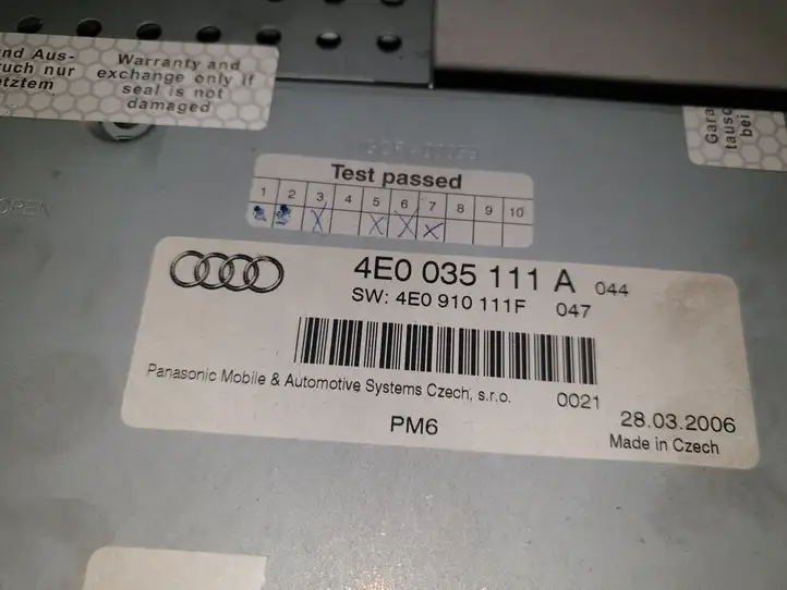 Audi A4 S4 B8 8K (2007 - 2011) 4E0035111A CD/DVD чейнджер — фото 4