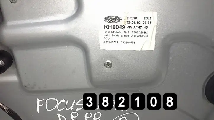 Ford Focus (2011 - 2015) 7m51a203a28bc Электростеклоподъемник передний (комплект) — фото 6