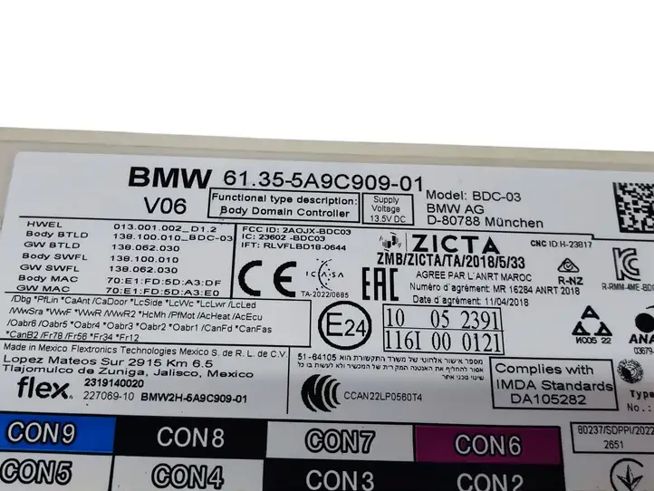 BMW (2024 - ) 5A9C909 Модуль комфорта — фото 6