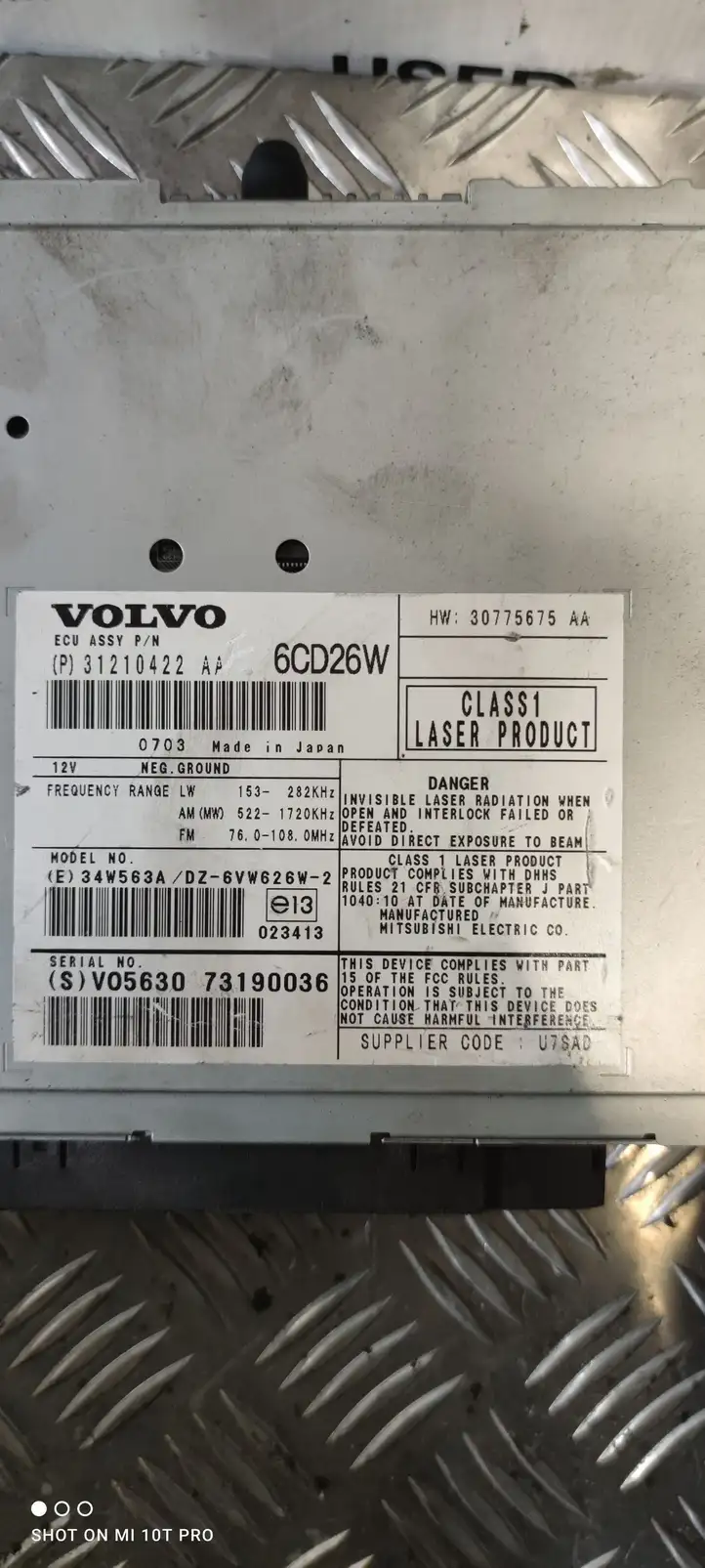 Volvo XC90 (2006 - 2014) 31210422 Магнитола / мультимедийная система — фото 2