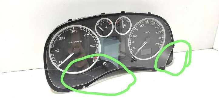 Peugeot 307 (2001 - 2005)  9646742480 Спидометр (приборный щиток)