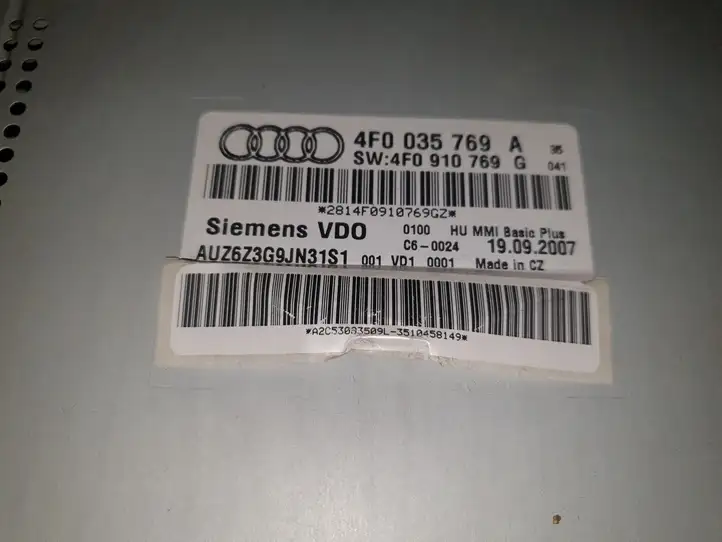Audi A6 S6 C6 4F (2004 - 2008) 4F0035769A CD/DVD чейнджер — фото 6