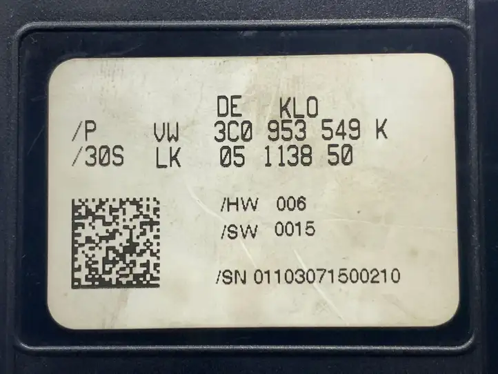 Volkswagen PASSAT B6 (2005 - 2010) 3C0953549K Датчик угла поворота руля — фото 3