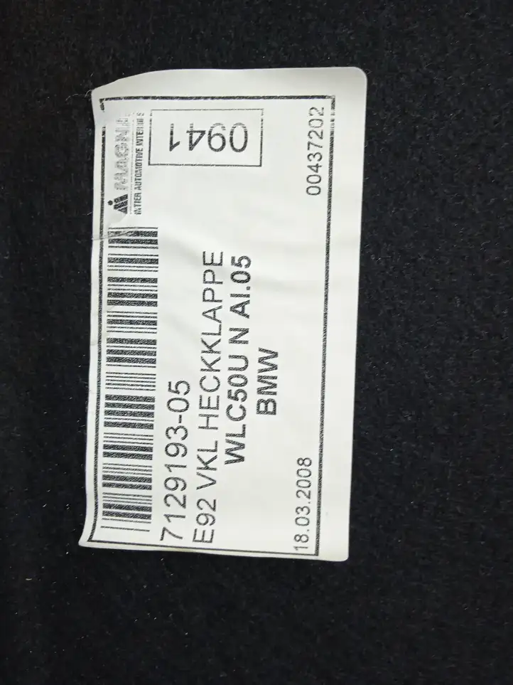 BMW 3 E92 E93 (2005 - 2014) 712919305 Прочая отделка багажника — фото 3