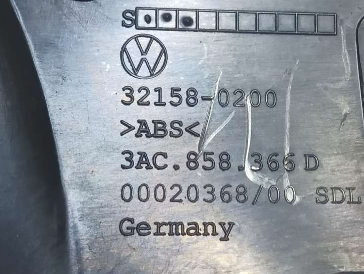 Volkswagen PASSAT B7 (2011 - 2014)  3AC858366D Отделка приборного щитка