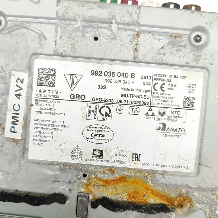 Porsche (2021 - ) 992035040B Магнитола / мультимедийная система — фото 6