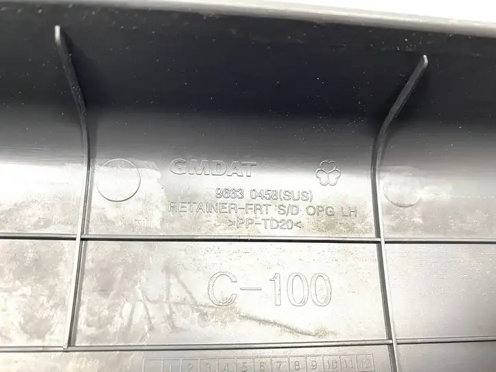 Opel Antara (2006 - 2011) 96630458 Внутренняя отделка переднего порога — фото 4
