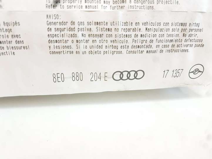 Audi A4 (2007 - 2011)  8E0880204E Подушка безопастности пассажира
