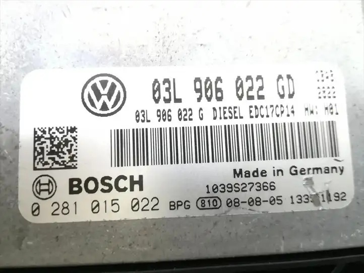 Volkswagen Golf V (2003 - 2009) 03L906022GD Блок управления двигателем (ЭБУ) — фото 5