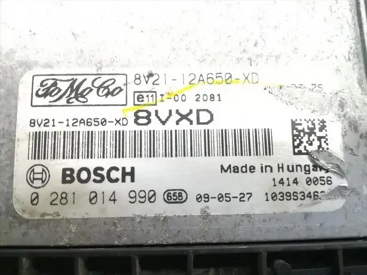 Ford Fiesta (2009 - 2012) 8V21-12A650-XD Блок управления двигателем (ЭБУ) — фото 5