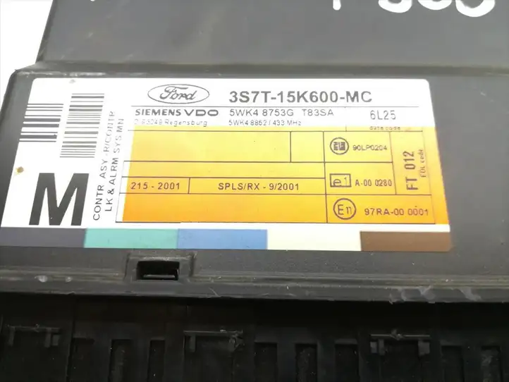 Ford Mondeo Mk III (2000 - 2007) 3S7T015K600-MC Модуль комфорта — фото 5