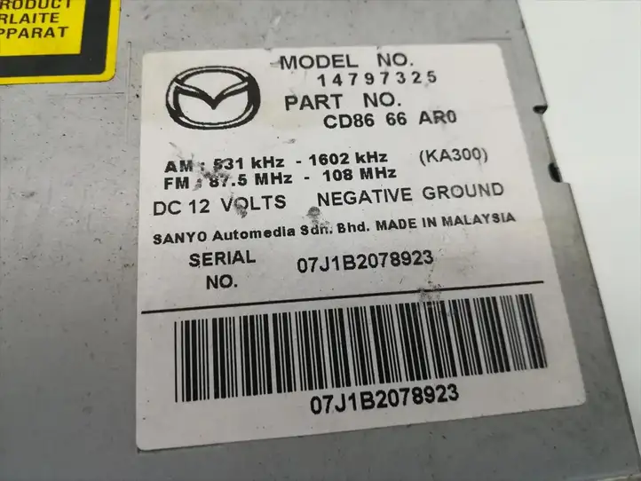 Mazda 5 (2005 - 2010) 14797325 Магнитола / мультимедийная система — фото 5