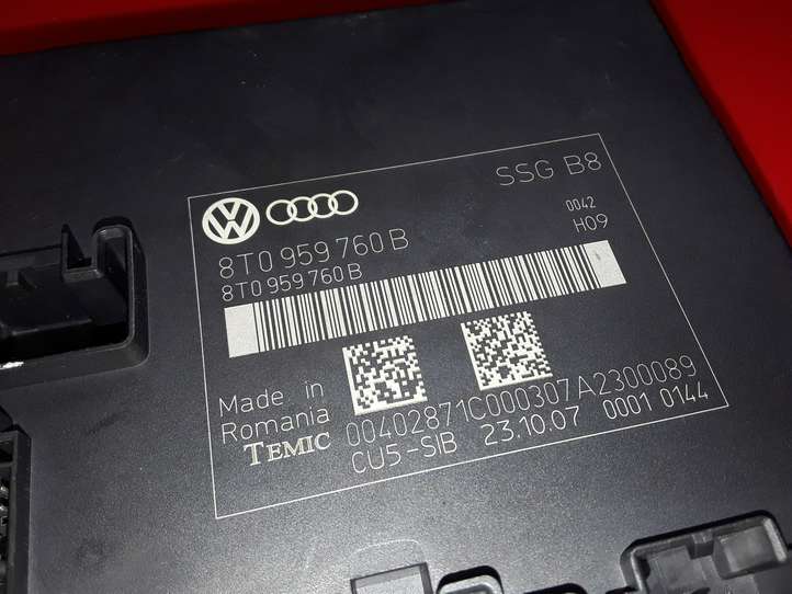 Audi A5 (2007 - 2011)  8T0959760B Модуль управления сидением