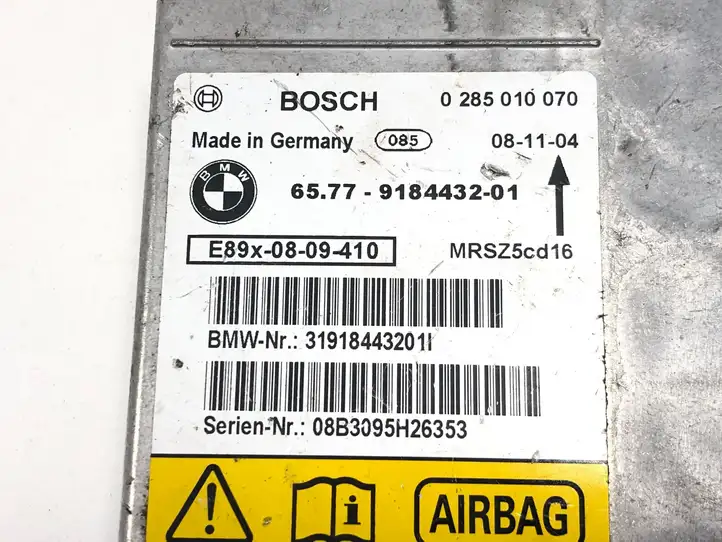 BMW 3 E90 E91 (2005 - 2012) 0285010070 Блок управления SRS — фото 4