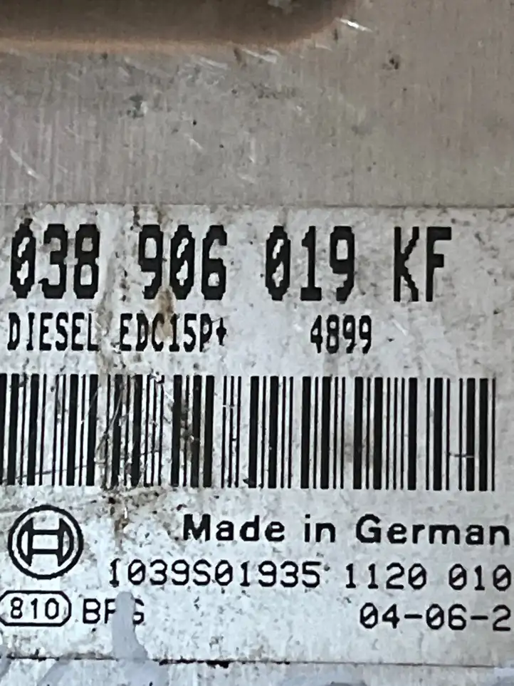 Volkswagen New Beetle (1997 - 2005) 038906019KR Блок управления двигателем (ЭБУ) — фото 3