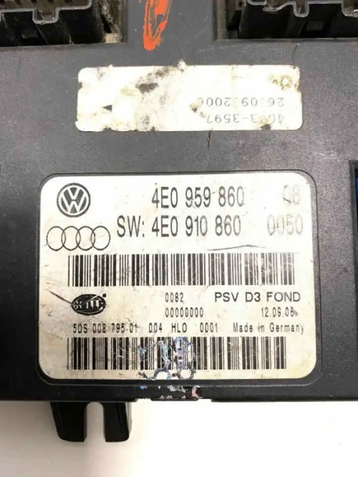 Audi A8 S8 D3 4E (2005 - 2007) 4E0959860 Модуль комфорта — фото 2