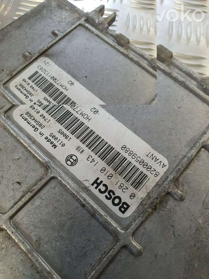 Renault Espace (1996 - 2002)  0281010143 Блок управления двигателя
