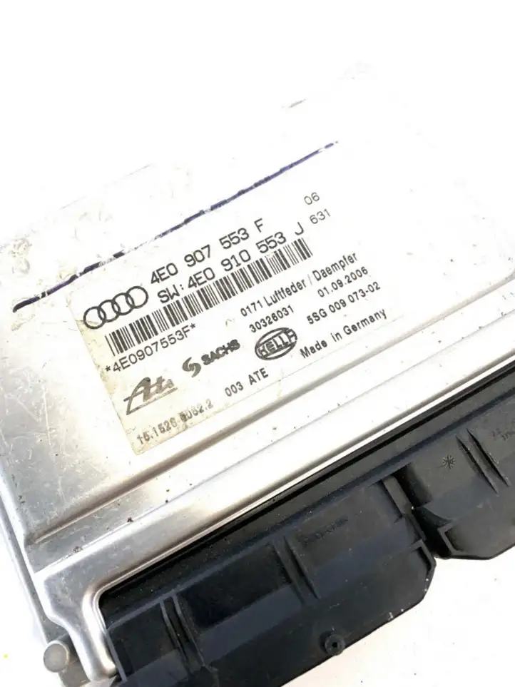 Audi A8 S8 D3 4E (2005 - 2007) 4E0907553F Блок управления подвеской — фото 3