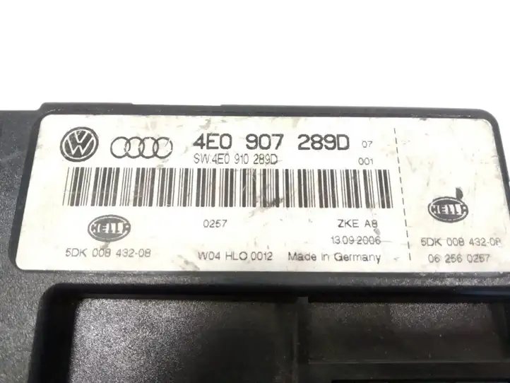 Audi A8 S8 D3 4E (2005 - 2007) 4E0907289D Модуль комфорта — фото 3
