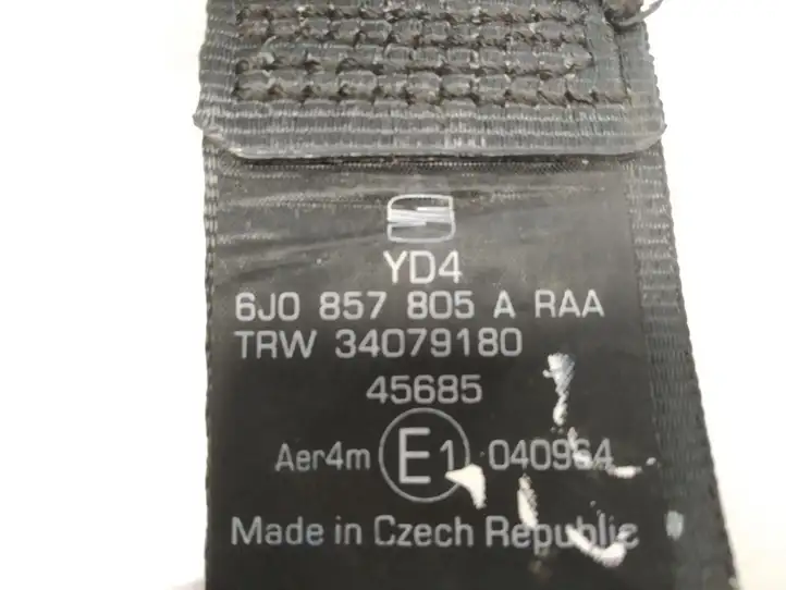 Seat Ibiza IV (6J,6P) (2008 - 2017) 6J0857805A Задний ремень безопасности — фото 3