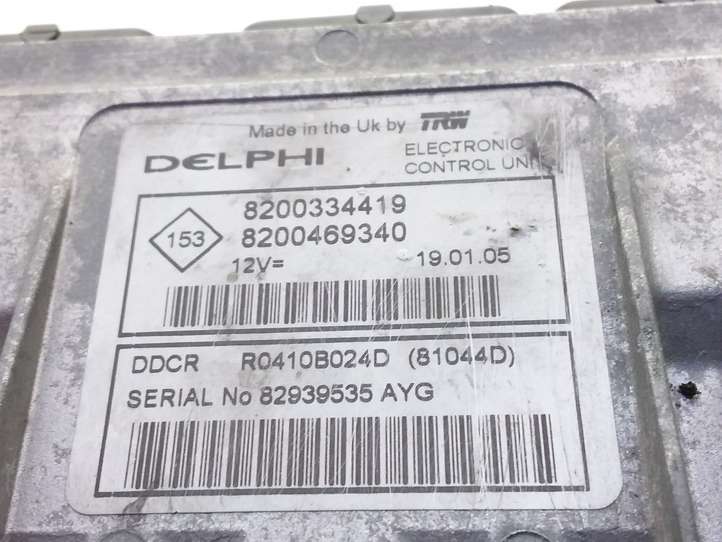 Renault Megane II (2002 - 2005)  8200334419 Блок управления двигателя
