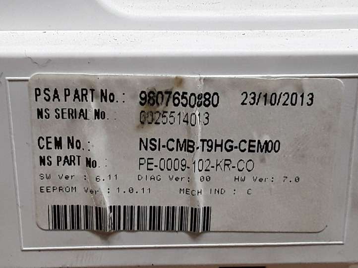 Peugeot 308 (2013 - 2021)  9807650880 Спидометр (приборный щиток)