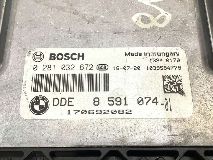 BMW 5 F10 F11 (2009 - 2016)  8591074 Блок управления двигателя