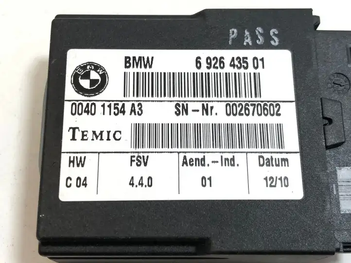 BMW 3 E90 E91 (2005 - 2012) 692643501 Блок управления сиденьем — фото 4