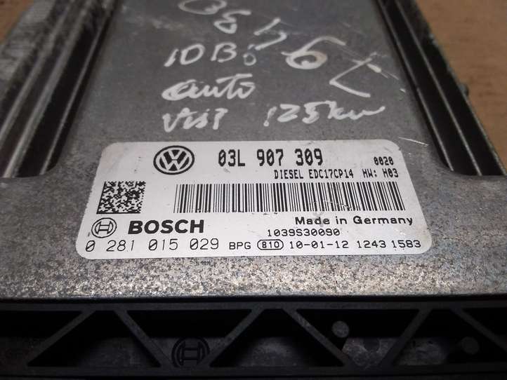Volkswagen PASSAT B6 (2005 - 2010)  03L907309 Блок управления двигателя