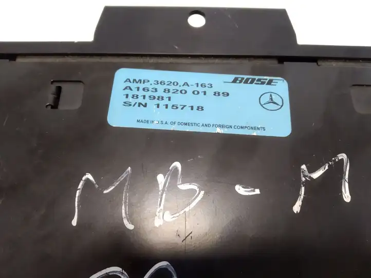 Mercedes-Benz ML W163 (1997 - 2005) A1638200189 Усилитель звука — фото 4