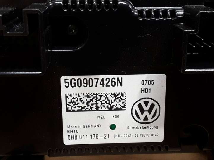 Volkswagen Golf VII (2013 - 2019)  5G0907426N Блок управления кондиционера воздуха / климата/ печки (в салоне)