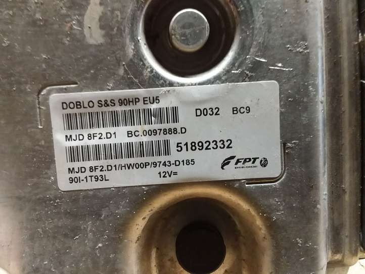Fiat Doblo (2009 - 2015)  51892332 Блок управления двигателя