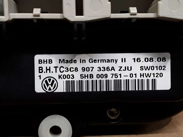 Volkswagen Golf VI (2009 - 2013)  3C8907336A Блок управления кондиционера воздуха / климата/ печки (в салоне)