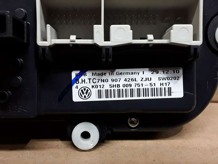 Volkswagen Golf VI (2009 - 2013)  7N0907426L Блок управления кондиционера воздуха / климата/ печки (в салоне)