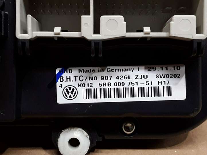 Volkswagen Golf VI (2009 - 2013)  7N0907426L Блок управления кондиционера воздуха / климата/ печки (в салоне)
