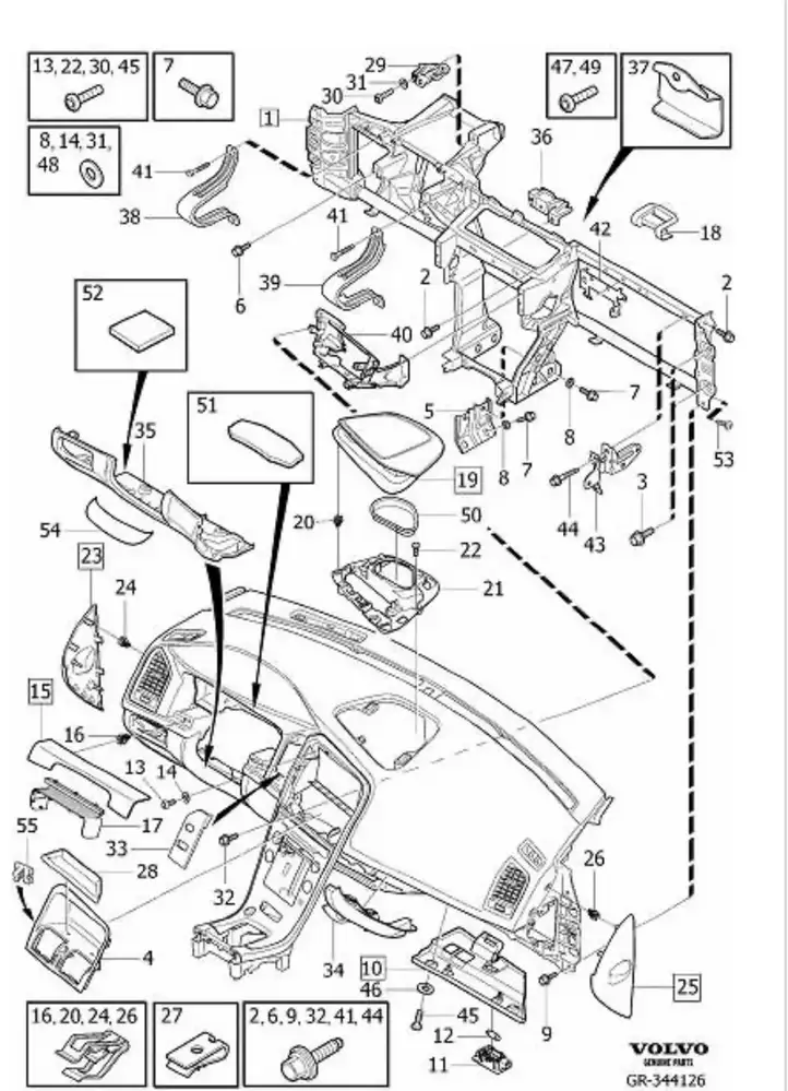 Volvo XC60 (2008 - 2013) 1286353 Кронштейн усилителя звука — фото 7