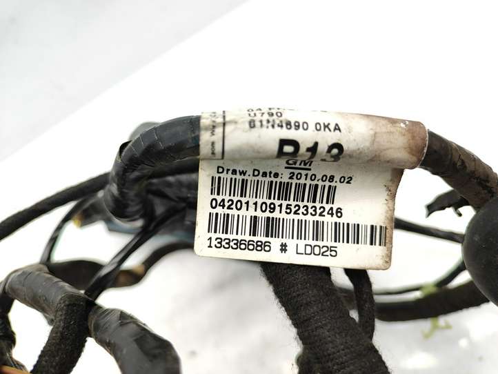 Opel Astra (2009 - 2012)  13336686 Проводка передних дверей