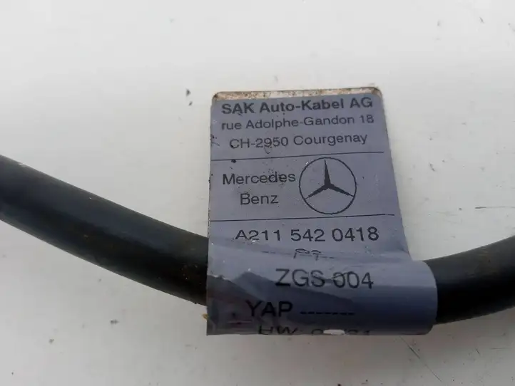 Mercedes-Benz E W211 (2002 - 2009) A2115420418 Минусовой провод аккумулятора — фото 5