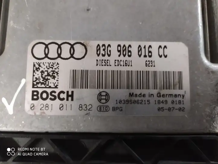 Audi A3/S3 8P (2004 - 2008) 03G906016CC Блок управления двигателем (ЭБУ) — фото 2