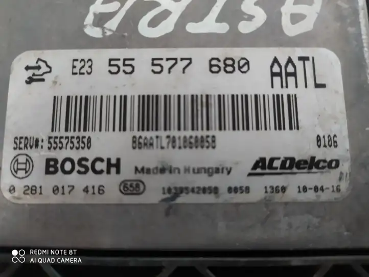 Opel Astra J (2009 - 2012) 0281017416 Блок управления двигателем (ЭБУ) — фото 2