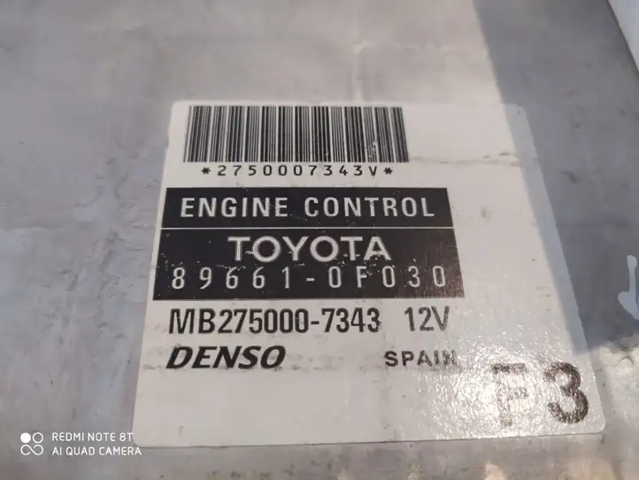 Toyota Corolla Verso AR10 (2004 - 2009) 896610F030 Блок управления двигателем (ЭБУ) — фото 4