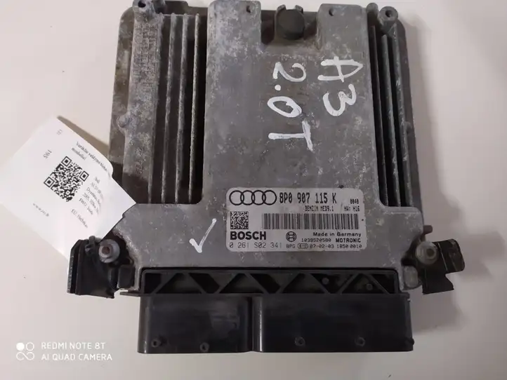 Audi A3/S3 8P (2004 - 2008) 8P0907115K Блок управления двигателем (ЭБУ) — фото 1