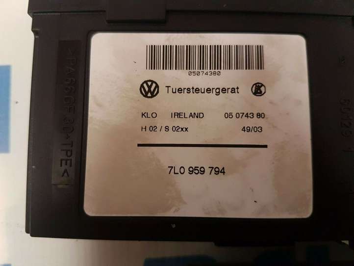 Volkswagen Touareg I (2002 - 2010)  7L0959794 Механизм подъема окон задней двери