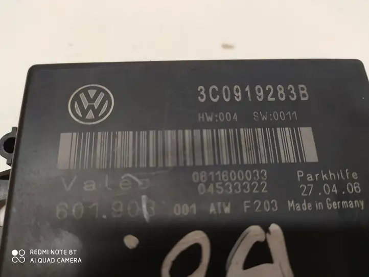 Volkswagen PASSAT B6 (2005 - 2010) 3C0919283B Блок управления парктрониками — фото 2