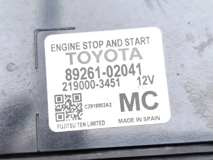 Toyota (2019 - ) 8926102041 Модуль Start/Stop — фото 7