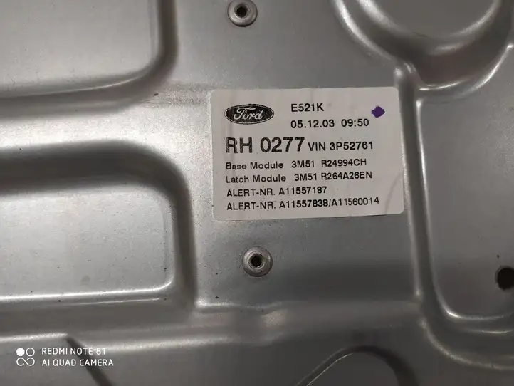 Ford Focus C-MAX (2003 - 2010) 3M51R24994CH Механический стеклоподъемник задней двери — фото 2