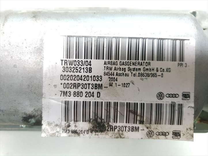 Volkswagen Sharan (2003 - 2010)  7M3880204D Подушка безопастности пассажира