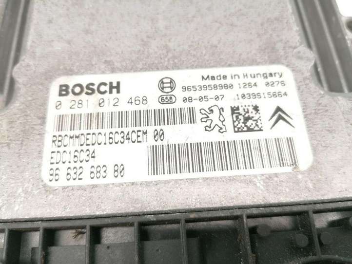 Peugeot 307 (2001 - 2005)  9663268380 Блок управления двигателя